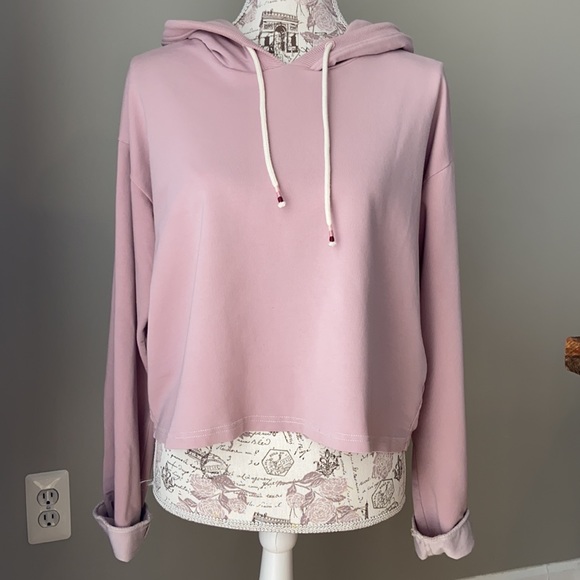 Marine Layer Tate Cropped Hoodie Purple - Picture 3 of 8